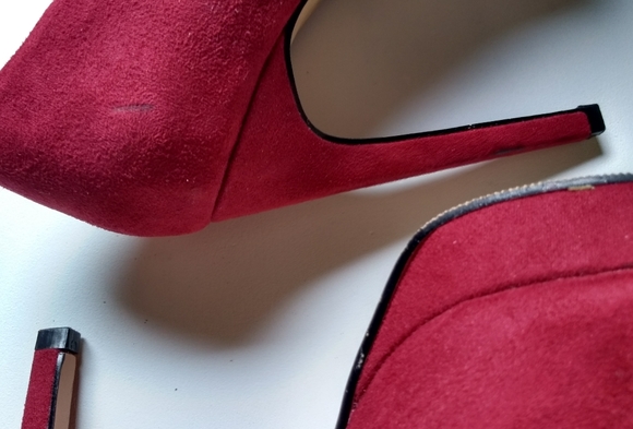 Ruby Red Platform Pumps - Picture 7 of 16